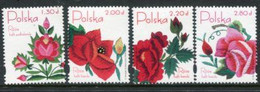 POLAND 2005 Embroidery: Roses MNH / **.  Michel 4195-98 - Nuovi