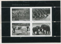 POLAND 2009 Animals Of Africa Block MNH / **.  Michel Block 186 - Unused Stamps