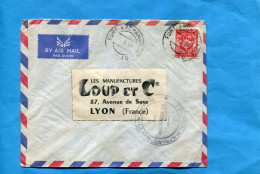 TCHAD-lettre F M   Pour France -cad 1959 -Fort Archamault +cachet70° RI Marine-stamp FM 12 - Lettres & Documents