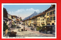 DAK-15 Gruyères  Rue Et Dent De Broc. Oldtimer. Petite Animation.  Morel 1048.  NC - Broc