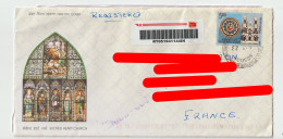 6360 Lettre Cover Recommandé Registered INDE INDIA 2023 FDC SACRED HEART CHURCH PONDICHERRY PONDICHERY - Covers & Documents