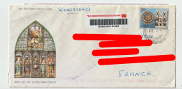 6360 Lettre Cover Recommandé Registered INDE INDIA 2023 FDC SACRED HEART CHURCH PONDICHERRY PONDICHERY - Storia Postale