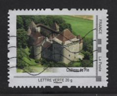 Timbre Personnalise Oblitere - Lettre Verte 20g - Chateau Du Pin - Used Stamps