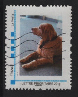 Timbre Personnalise Oblitere - Lettre Prioritaire 20g - Chien - Used Stamps