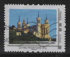 Timbre Personnalise Oblitere - Lettre Prioritaire 20g - Notre Dame De Fourviere - Lyon - Oblitérés