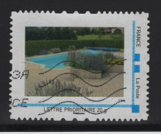 Timbre Personnalise Oblitere - Lettre Prioritaire 20g - Piscine - Used Stamps