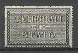 ITALIA ITALY Telegraph Seal Telegrafi Dello Stato Regno Italia * - Revenue Stamps