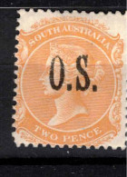 SOUTH AUSTRALIA 1891 2d Orange-red P15 SG O59 HM #CBS13 - Mint Stamps