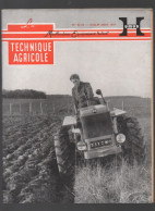 (machines Agricoles) Revue LA TECHNIQUE AGRICOLE  N°82/83 Juillet  Aout 1954   (CAT5198) - Jardinage