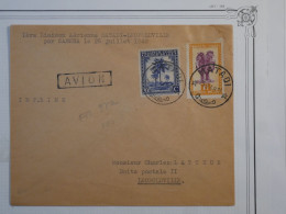 BP19 CONGO BELGE   BELLE LETTRE RR IER VOL MATUDI  LEOPOLDVILLE  1948  +AERIEN++AFFRANCH. INTERESSANT - Covers & Documents