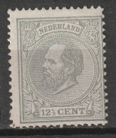 1872 Koning Willem III 12,5 Ct. NVPH 22 MNH ** (cat € 450,-). See 2 Scans And Description - Nuevos