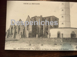 29217 Plougonvelin - Ve Générale Des Ruines De L'Abbaye Saint Mathieu - Reproduction Carte D'autrefois - Plougonvelin