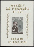 BL11** (461A) - Hommage à / Hulde Aan / Gewidmet / Tribute To - Dag Hammarskjöld - ONU - Prix Nobel De La Paix - CONGO - Ongebruikt