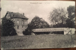 CPA,écrite En 1916, 18 VIERZON - FORGES Le Chalet Verso Cachet Commission De La Gare, CM - Vierzon