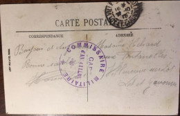 Cpa, écrite En 1916, ANGOULEME Le Port De L'Houmeau, Verso Cachet Militaria Commissaire Militaire Gare, éd LL - Angouleme