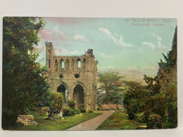 Sir Walter Scott's Tomb Dryburgh Abbey, Scotland Postcard - Berwickshire
