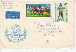 Env.  Aff. Y&T HONGRIE 2196 + 2514  Obl. BUDAPEST  3.VII 1979 Adressée à RODENTAL (B.R.D.) - Storia Postale