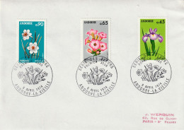 Frans Andorra 1974, Letter Flowers - Covers & Documents