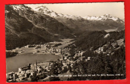 DAK-35  St.-Moritz Dorf  Und Bad Mit Piz Della Margna  Photoglob Wehrli D1170 Gelaufen - St. Moritz