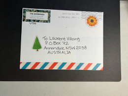 (3 P 29) Letter Posted From USA To Australia - 1 Cover (posted During COVID-19 Pandemic) - Briefe U. Dokumente