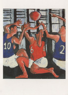 James Pollock Basketball Game Painting Postcard - Basketball
