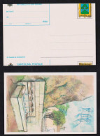 San Marino 2005 Stationery Postcard 0,45€ ** MNH Error Displaced Cut Borgo Maggiore - Lettres & Documents