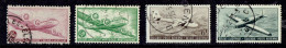 Lot De 4 Timbres Poste Aérienne Oblitérés (PA 9, PA 10a, PA 28, PA 29) - Gebraucht