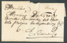 LSC (griffe Manuscrite) DeMal (de Malines) Vers Luxembourg; Port '6'   - 20919 - 1714-1794 (Paises Bajos Austriacos)