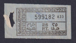 EGD56016 Egypt / Tram Ticket – “Tram City” Alexandria - Welt