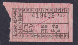 EGD56021 Egypt / Tram Ticket – “Tram City” Alexandria - World