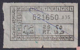 EGD56022 Egypt / Tram Ticket – “Tram City” Alexandria - Wereld