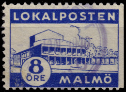 SUÈDE / SWEDEN - Local Post MALMÖ 8öre Blue - VF Used° - Emissions Locales