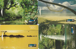 Fiji 4 Phonecards GPT - - - Landscapes (Complete Series) - Fidji