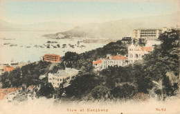 VIEW OF HONGKONG HONG-KONG CHINA 1921 - Cina (Hong Kong)