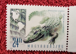 HONGRIE Reptile, Reptiles, Crocodile.  1 Valeur émise En 1998. Neuve Sans Charniere. MNH ** - Autres & Non Classés