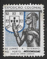 Portugal Vignette Exposição Colonial Do Porto 1934 Expostion Coloniale Colonial Fair Cinderella - Local Post Stamps