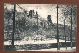 (RECTO / VERSO) GROTTES DE FLOREFFE A LA NEIGE - CPA - Floreffe