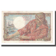 France, 20 Francs, Pêcheur, 1944, 1944-02-10, TTB, Fayette:13.8, KM:100a - 20 F 1942-1950 ''Pêcheur''