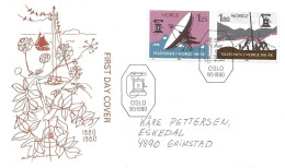 Norge Norway 1980 KFIK - KFUM, Mi 815-816, FDC - Lettres & Documents