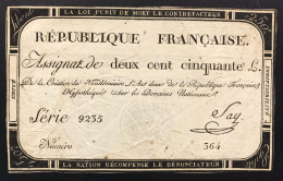 Francia France Assignat De 250 Livres  Lotto.1577 - ...-1889 Anciens Francs Circulés Au XIXème