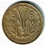 AFRIQUE OCCIDENTALE FRANCAISE / 5 FRANCS / 1956 - Französisch-Westafrika