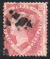 REINO UNIDO – GREAT BRITAIN Sello Deteriorado De 1½ P. REINA VICTORIA Año 1870 – Valorizado En Catálogo U$S 90.00 - Used Stamps