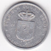 Congo Belge Et Ruanda-Urundi 5 Francs 1956 DB , En Aluminium, KM# 3 - 1951-1960: Baldovino I