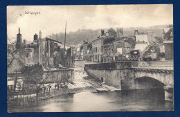 54. Longuyon. Pont Sur La Chiers Et La Crusnes. A Droite, Le Garage Hannion. Feldpost Des XVIII Reservekorps 1915 - Longuyon