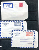 Canada 3 Postal Stationary Wrappers Mint 14841 - 1903-1954 De Koningen