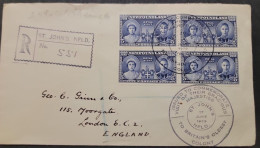 O) 1939 NEWFOUNDLAND, GEORGE VI AND QUEEN EIZABETH, VISIT, ST JOHNS NFLD, CIRCULATED TO ENGLAND - Other & Unclassified