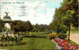 Indiana Fort Wayne Scene In Swinney Park 1910 - Fort Wayne