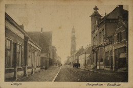 Dongen (N-Br.)  Hoogenham - Raadhuis - Winkel 1918 Vlekkig - Otros & Sin Clasificación