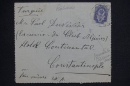 FINLANDE - Carte Lettre Pour Constantinople, Affranchissement Administration Russe - L 142727 - Storia Postale