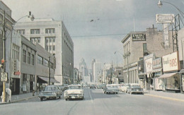 Windsor, Ontario Ouellette Avenue Looking North To The Detroit Skyline Vintage Cars - Windsor